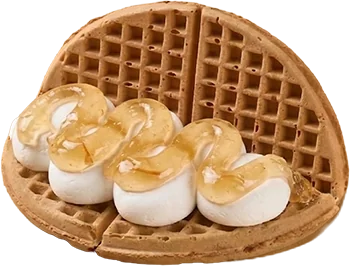 아메리칸애플생크림와플