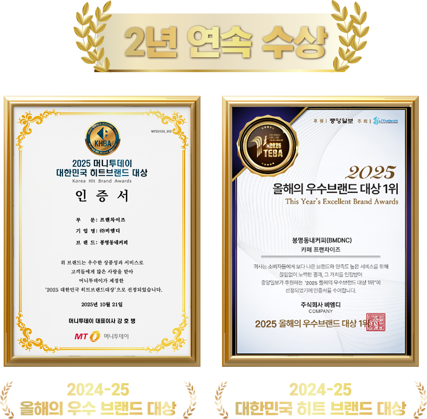 2년 연속 수상